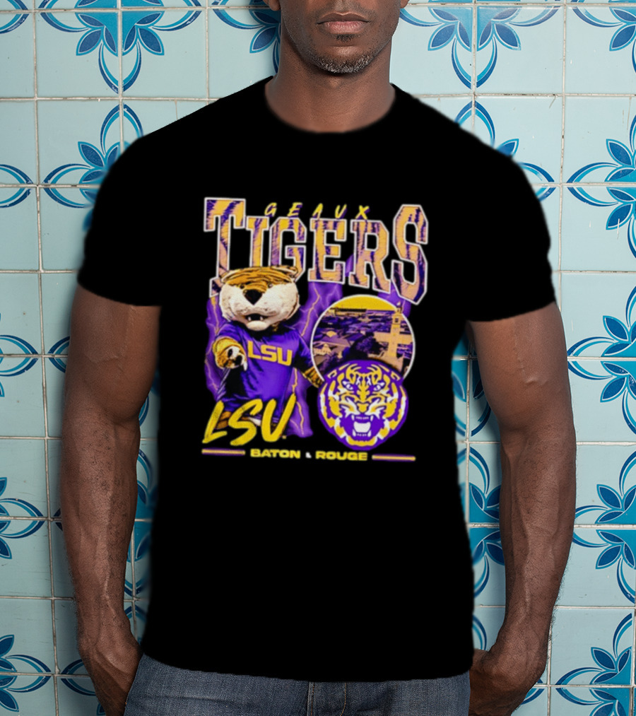Geaux Tigers LSU Baton Rouge Football Spirit T-Shirt