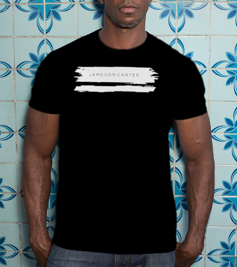 Jameson Carter Paint Stripes Clean Style Text Fashion T-Shirt