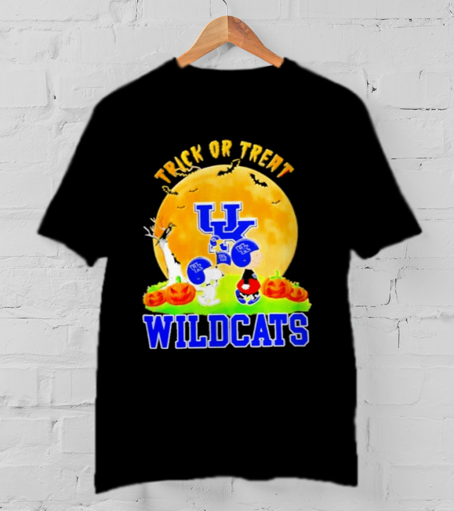 Kentucky Wildcats Peanuts Trick Or Treat Halloween Abbey Road 2026 T-Shirt