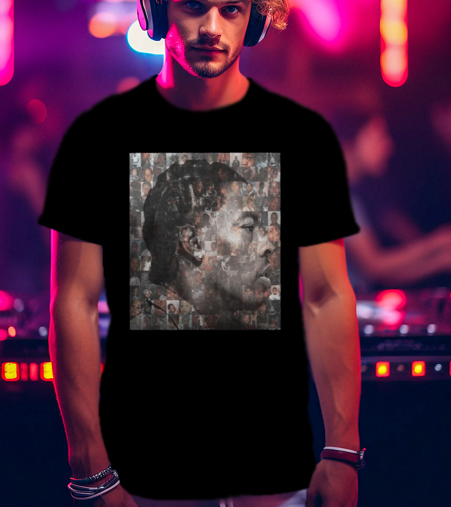 Lil Baby Fresh New Album Cover 2026 Collage Face Mosaic T-Shirt