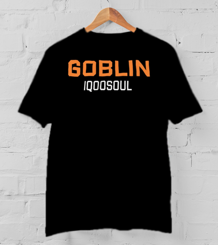 Goblin Iqdosoul Bold Text Orange And White T-Shirt