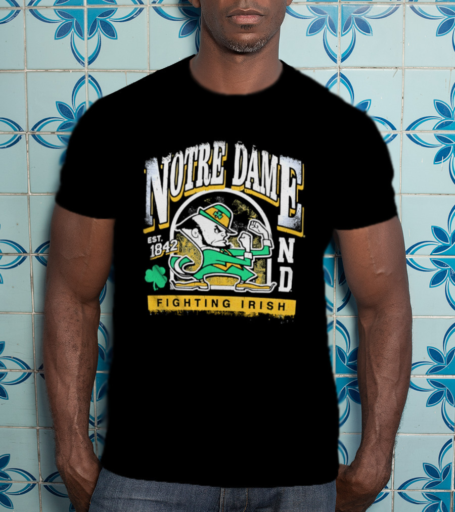 Notre Dame Fighting Irish ND Est 1842 Football T-Shirt