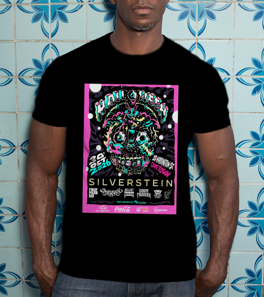 Halloween 2026 At 20 Harrington St Cape Town Featuring Silverstein And More October 30 With Howler Tickets T-Shirt