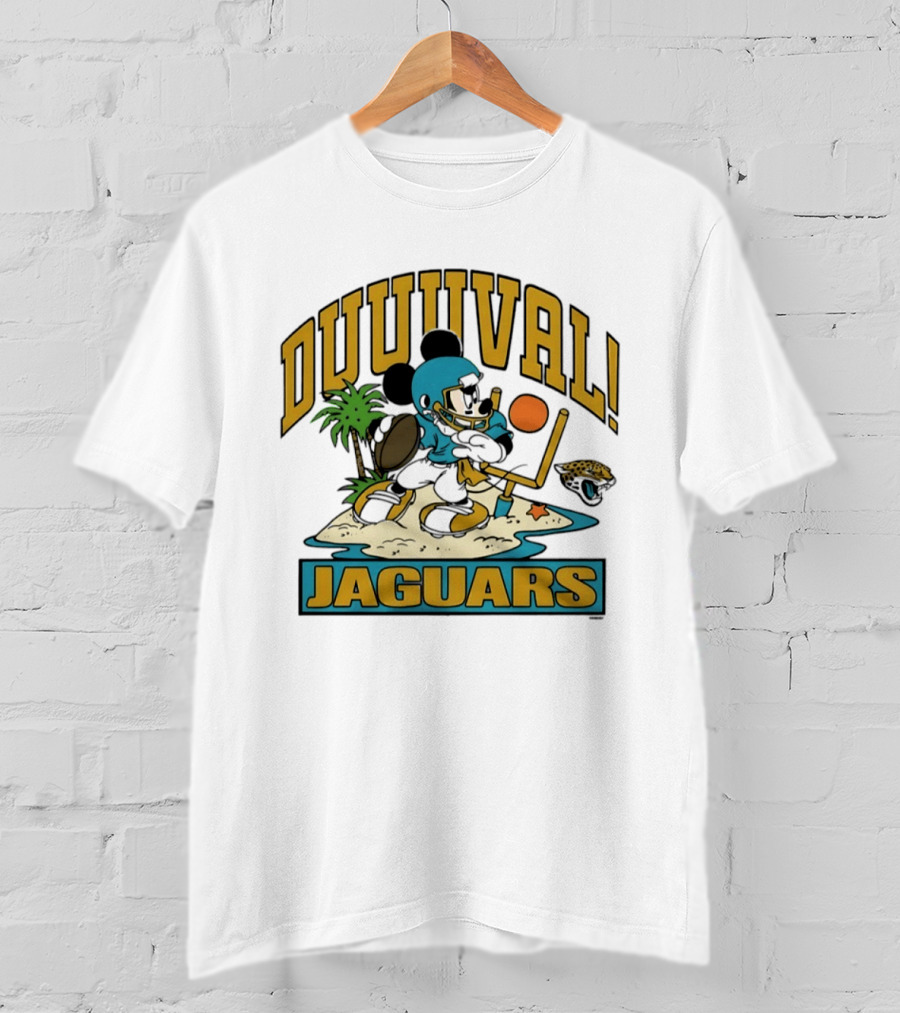Duuuval Jaguars Mickey Mouse Football 2026 T-Shirt