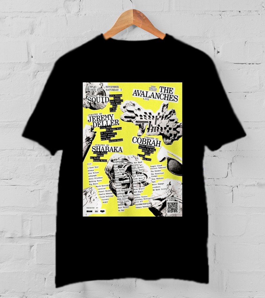 Simple Things 2026 Festival Bristol UK Line Up Featuring The Avalanches Live On November 7 Curated By Squid Jeremy Deller Shabaka And Cobrah T-Shirt