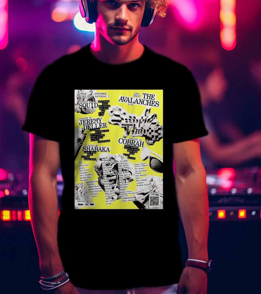 Simple Things 2026 Festival Bristol UK Line Up Featuring The Avalanches Live On November 7 Curated By Squid Jeremy Deller Shabaka And Cobrah T-Shirt