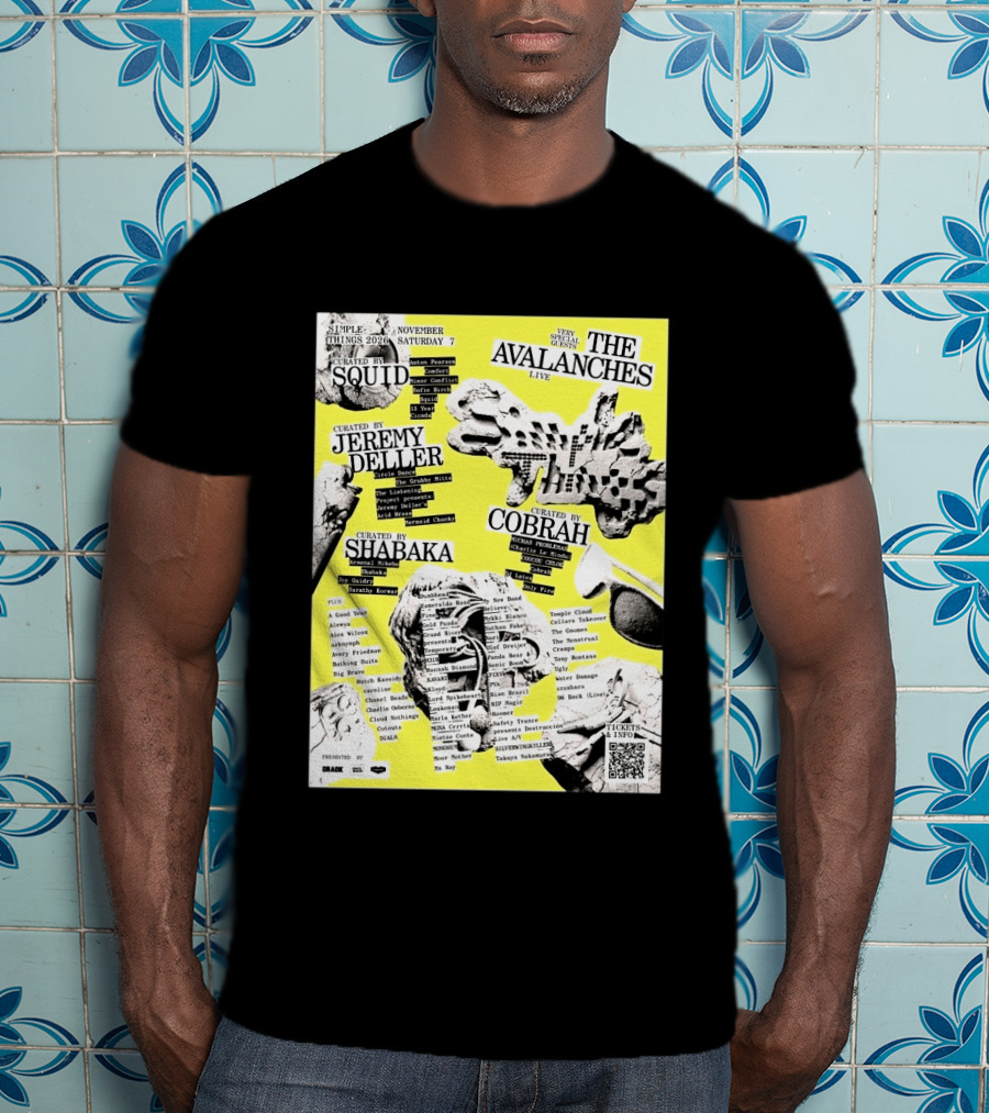 Simple Things 2026 Festival Bristol UK Line Up Featuring The Avalanches Live On November 7 Curated By Squid Jeremy Deller Shabaka And Cobrah T-Shirt