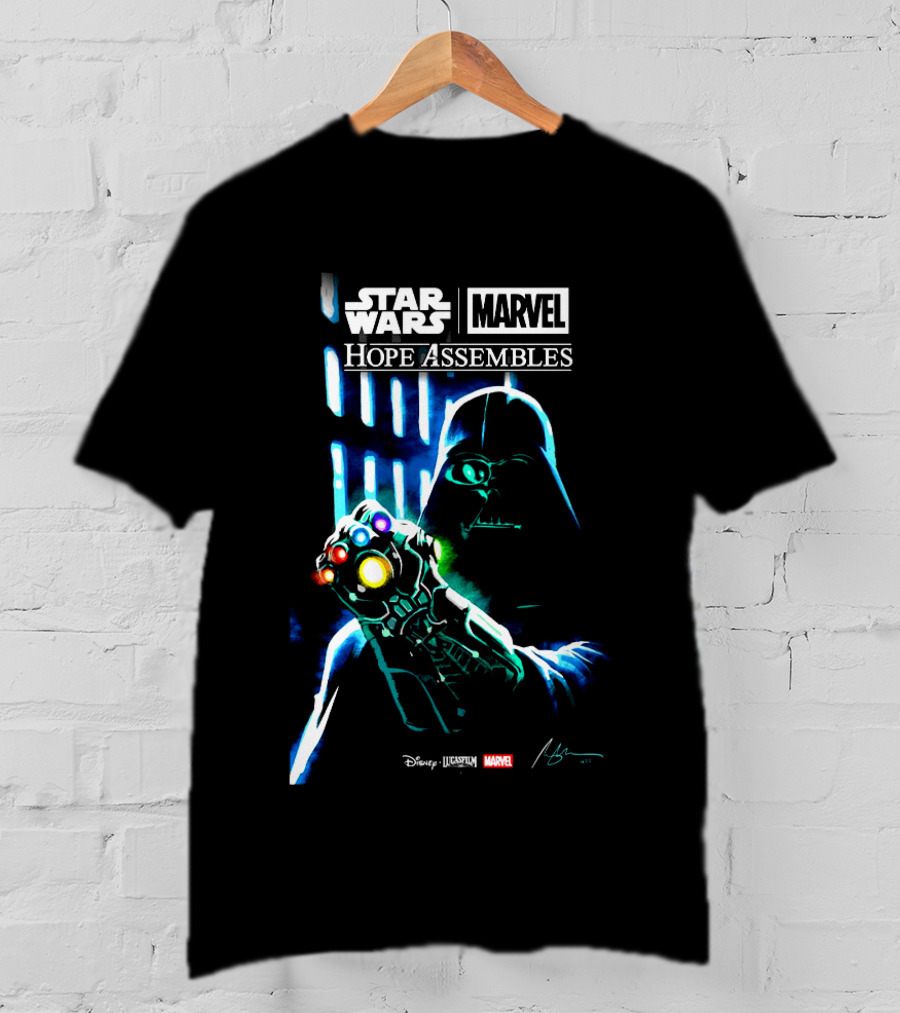 Star Wars Marvel Hope Assembles Darth Vader Infinity Gauntlet Disney Lucasfilm T-Shirt