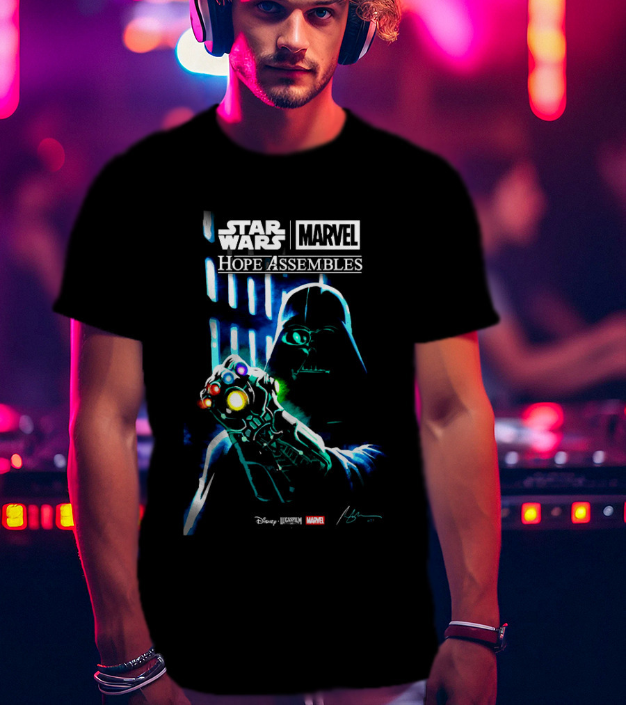 Star Wars Marvel Hope Assembles Darth Vader Infinity Gauntlet Disney Lucasfilm T-Shirt