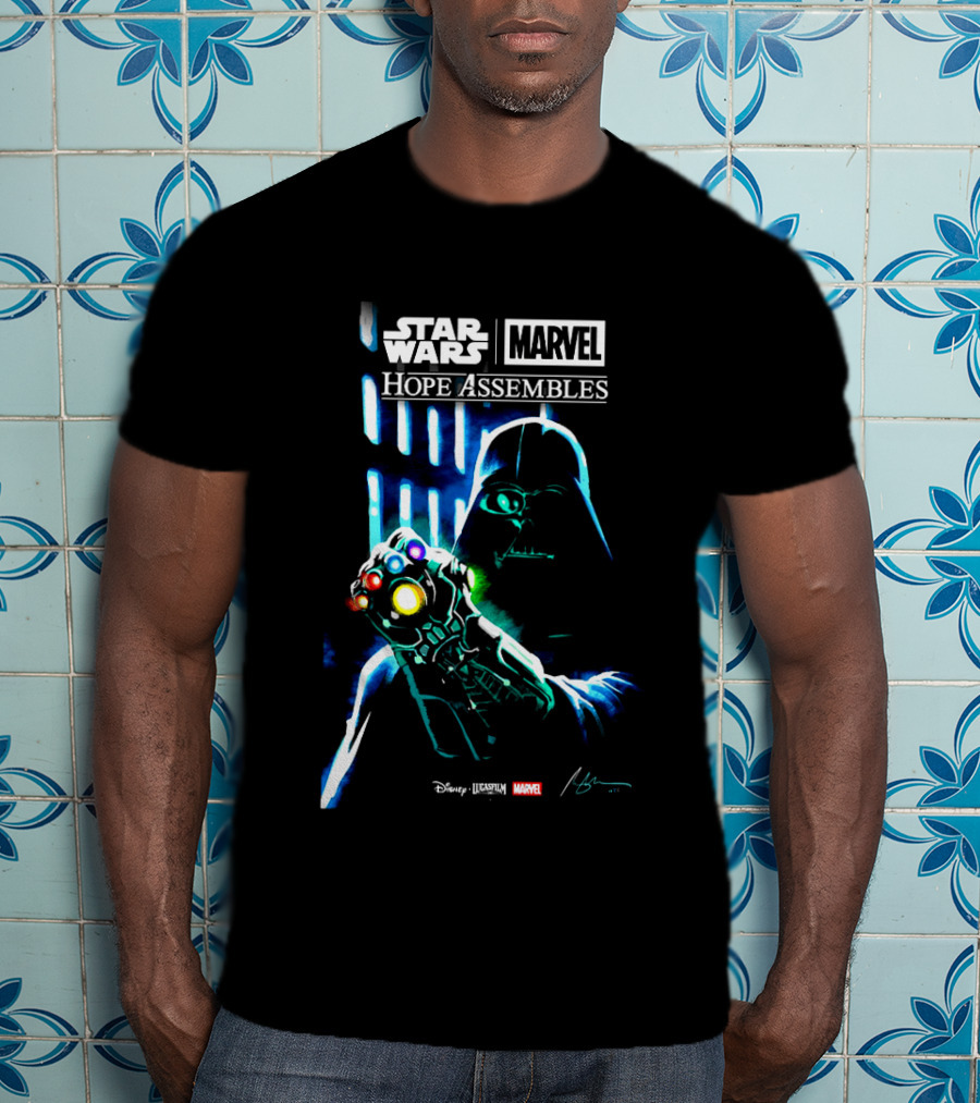 Star Wars Marvel Hope Assembles Darth Vader Infinity Gauntlet Disney Lucasfilm T-Shirt
