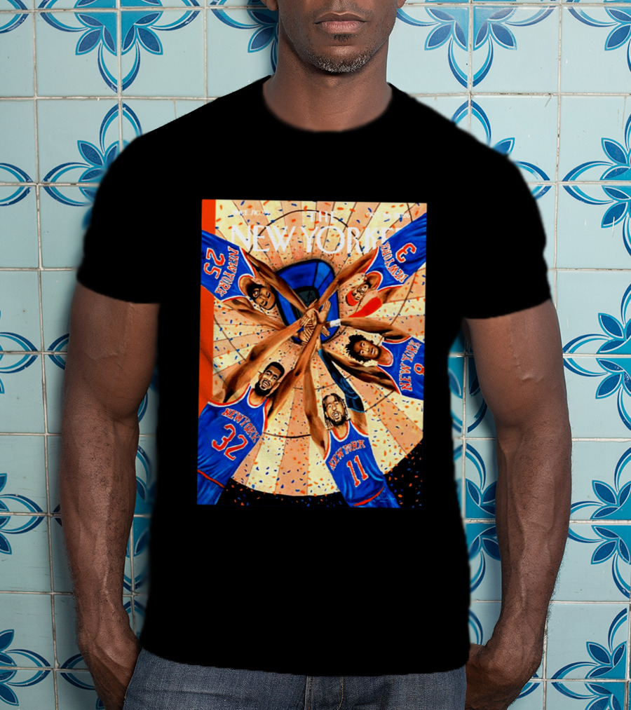 The New Yorker Make It Two New York Knicks Team Spirit Oct 26 2026 Cover T-Shirt