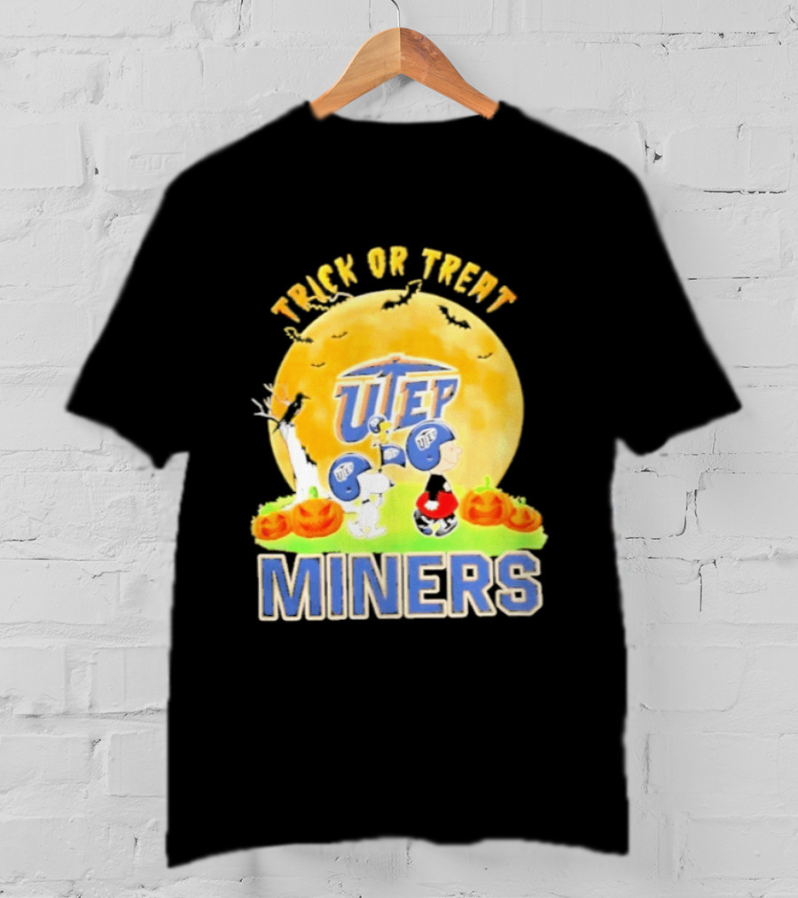 UTEP Miners Trick Or Treat Peanuts Halloween 2026 T-Shirt