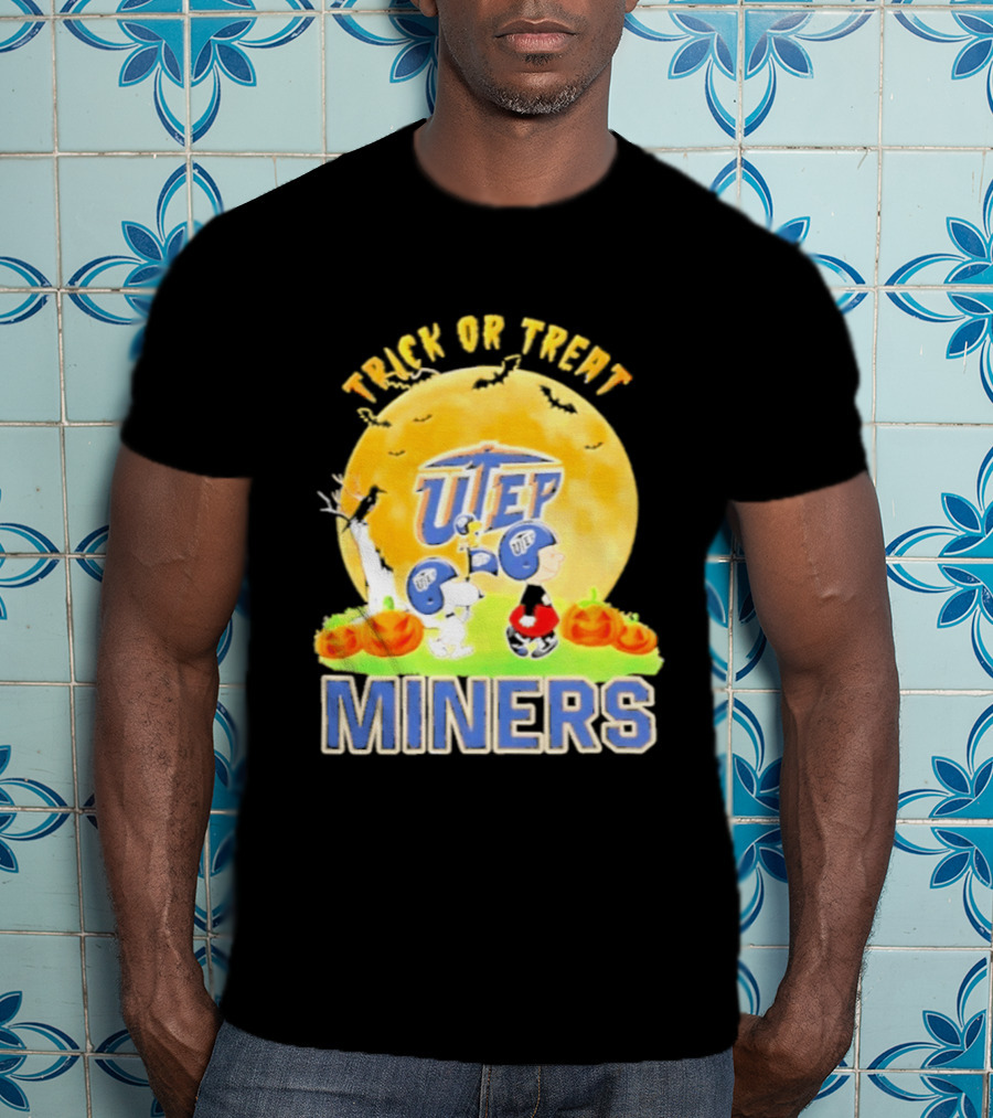 UTEP Miners Trick Or Treat Peanuts Halloween 2026 T-Shirt
