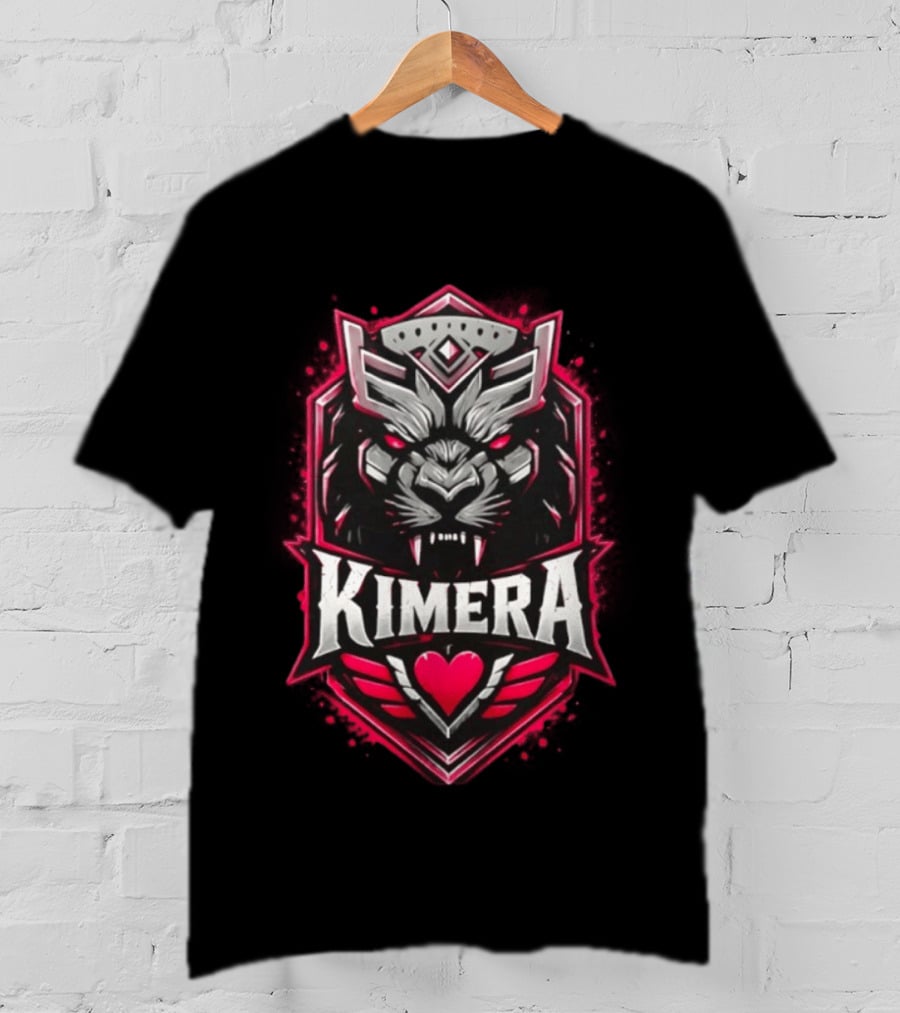 Benjamin Kimera Fierce Emblem With Heart And Wings T-Shirt
