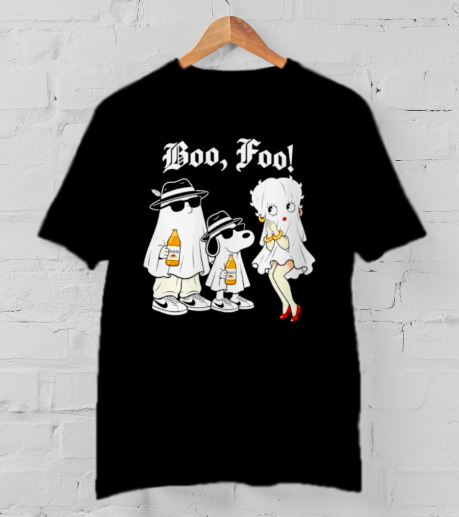 Boo Foo Snoopy And Friends Beer Modelo Betty Boop T-Shirt