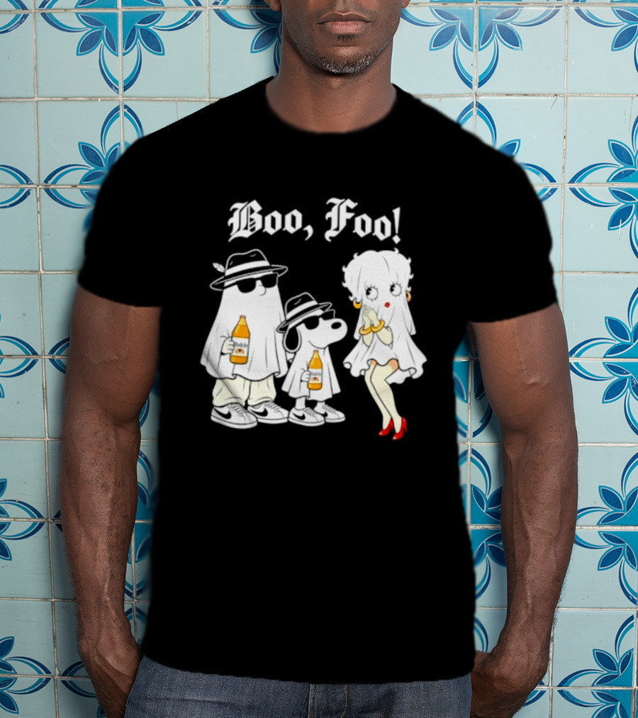 Boo Foo Snoopy And Friends Beer Modelo Betty Boop T-Shirt
