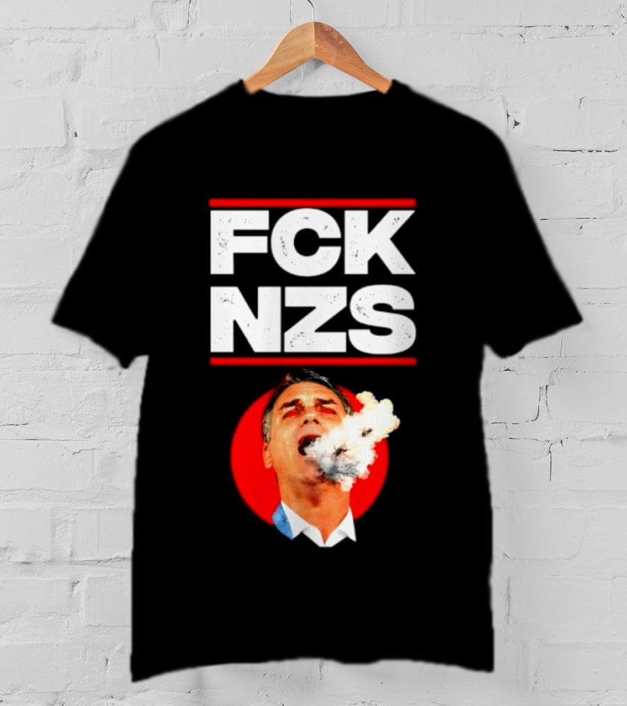 FCK NZS Jair Bolsonaro Political Satire Smoking T-Shirt