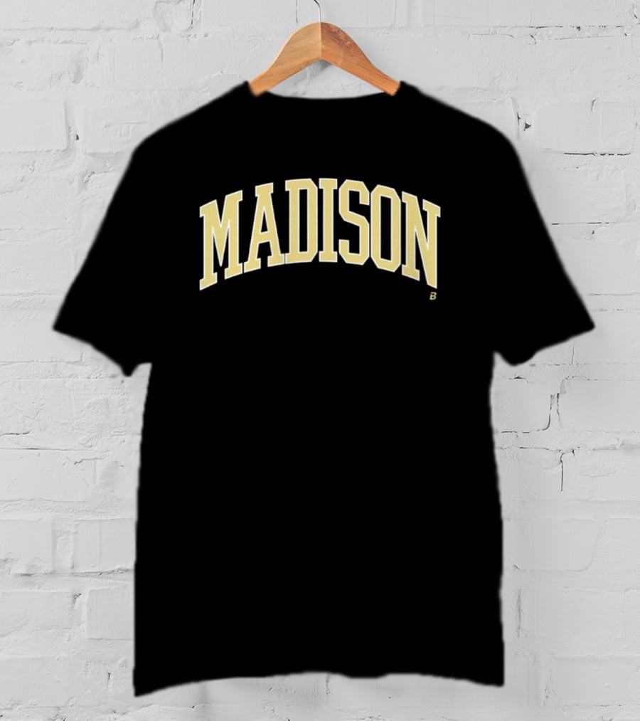 Madison Dukes Arched Wordmark JMU Traditions T-Shirt
