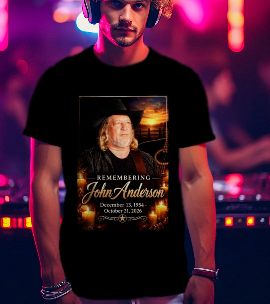 Remembering John Anderson December 13 1954 October 21 2026 Country Music Legend T-Shirt