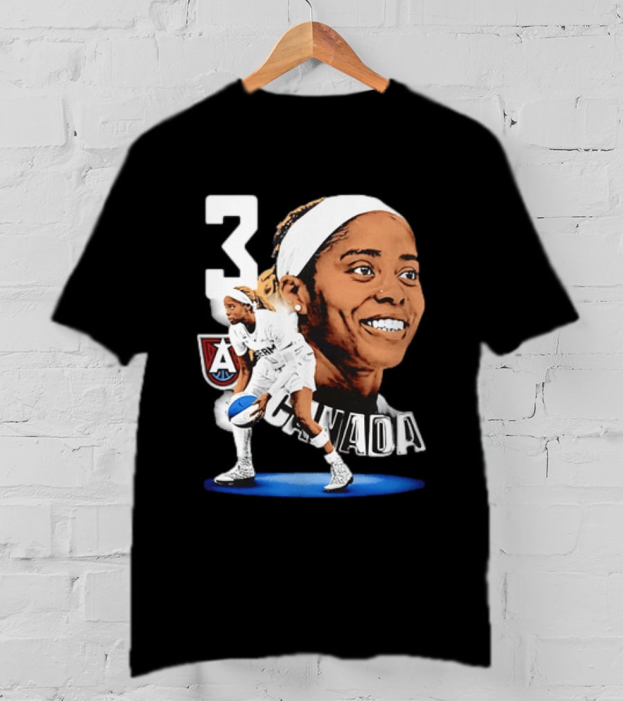 Jordin Canada 3 Atlanta Dream Basketball Star T-Shirt
