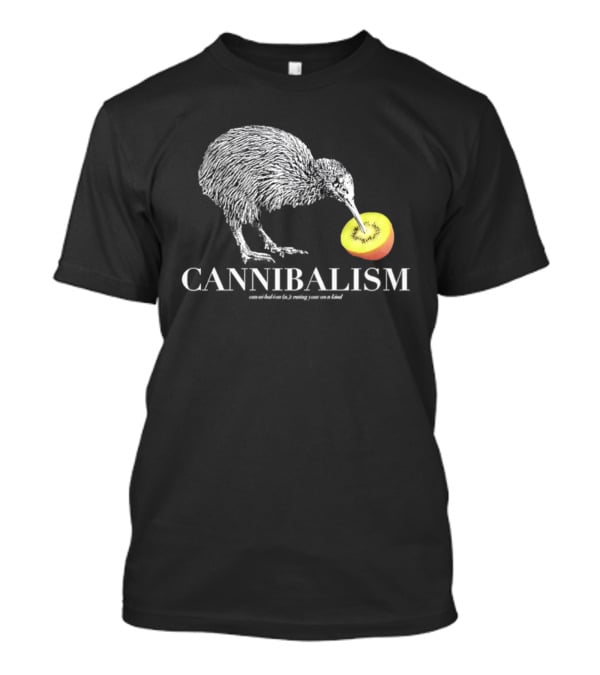Kiwi Bird Eating Kiwi Fruit Cannibalism T-Shirt
