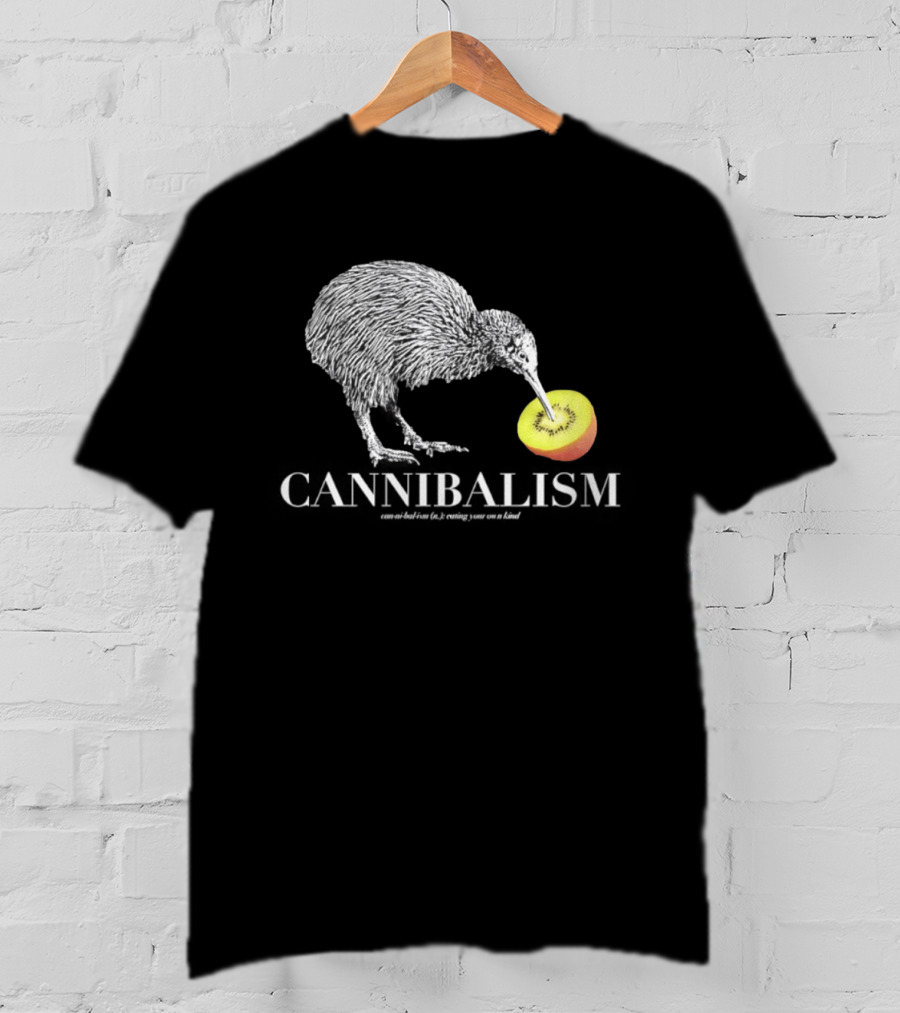 Kiwi Bird Eating Kiwi Fruit Cannibalism T-Shirt