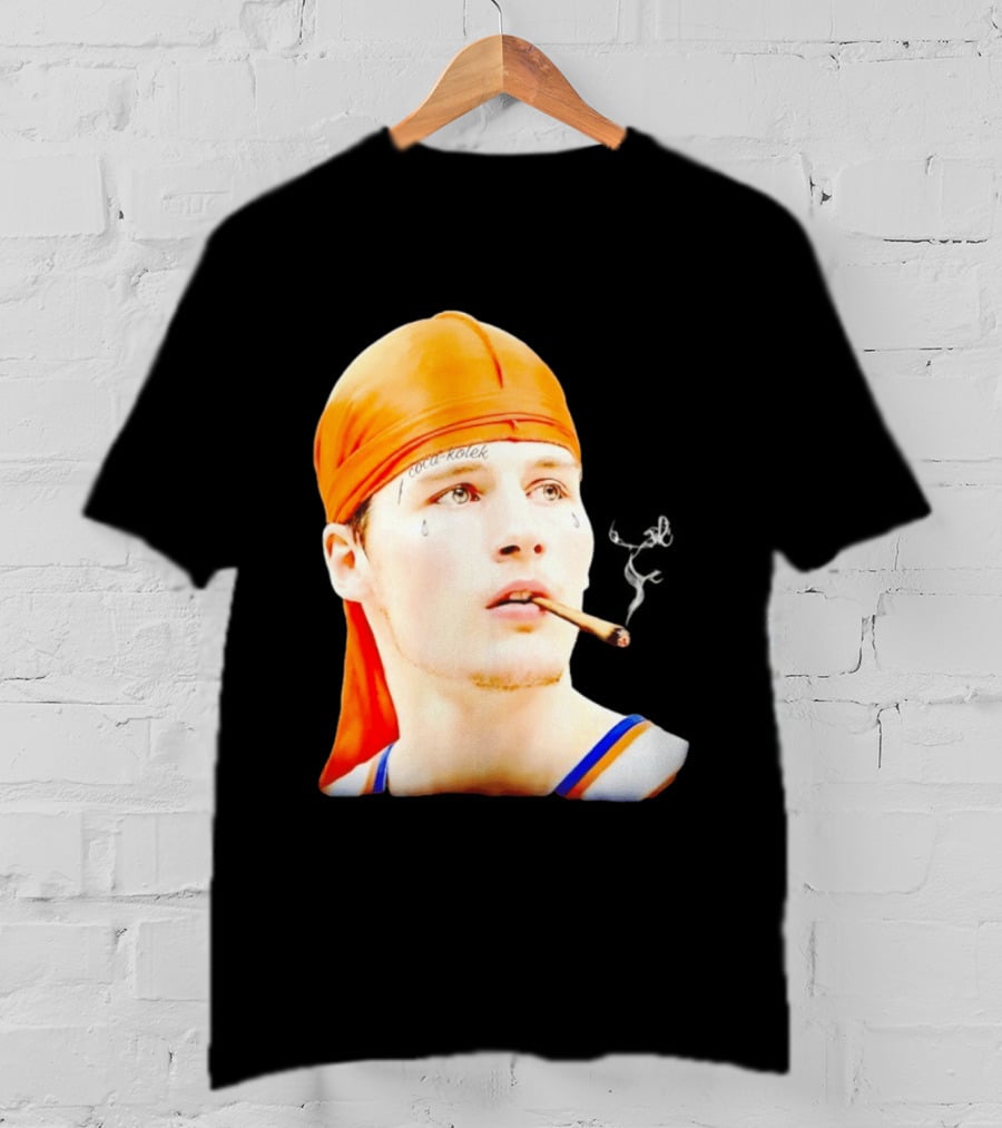 Gangsta Kolek Tyler Kolek Cool Kolek New York Knicks Cigar T-Shirt