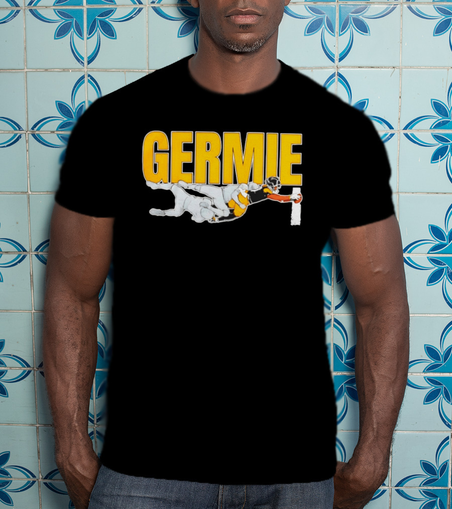 Germie Bernard Touchdown Dive Football Action T-Shirt