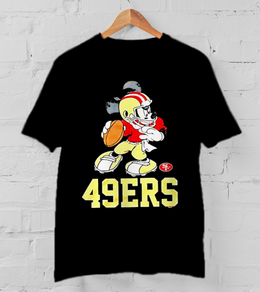 Mickey Mouse San Francisco 49ers Football 49ers T-Shirt