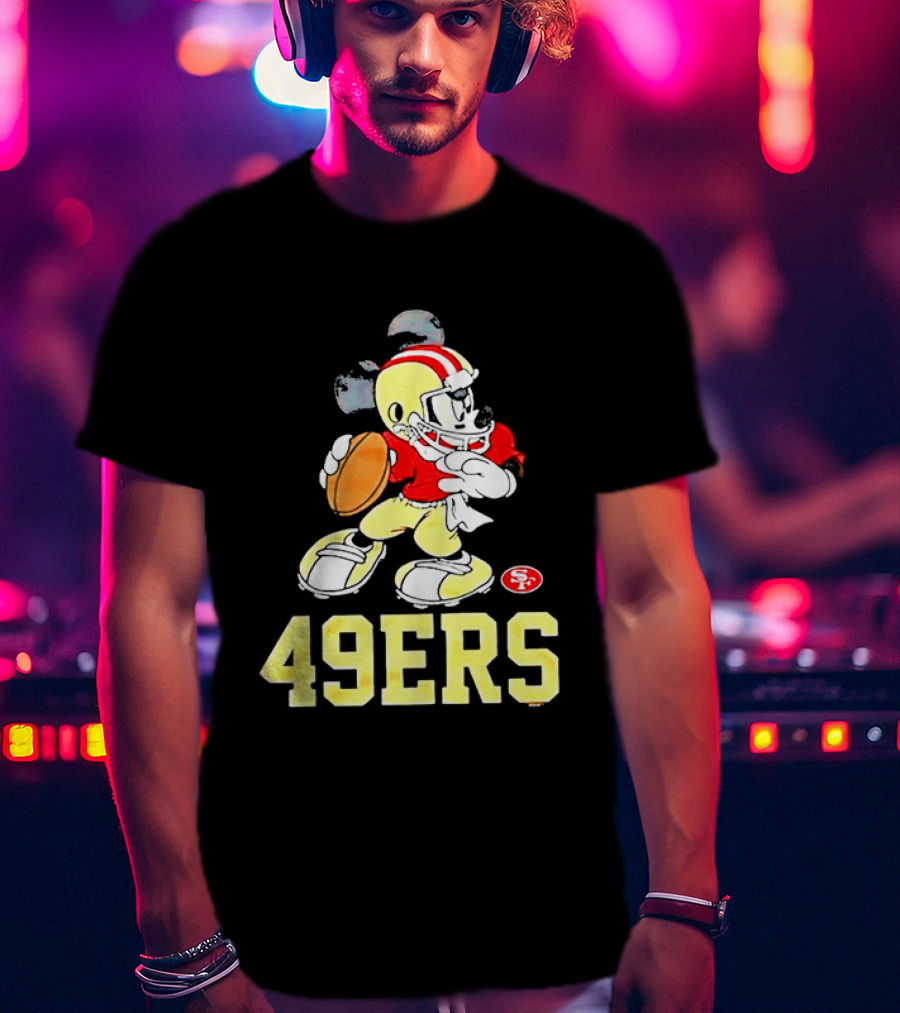 Mickey Mouse San Francisco 49ers Football 49ers T-Shirt