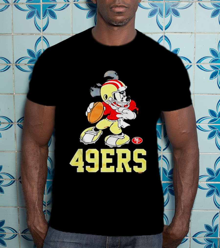 Mickey Mouse San Francisco 49ers Football 49ers T-Shirt