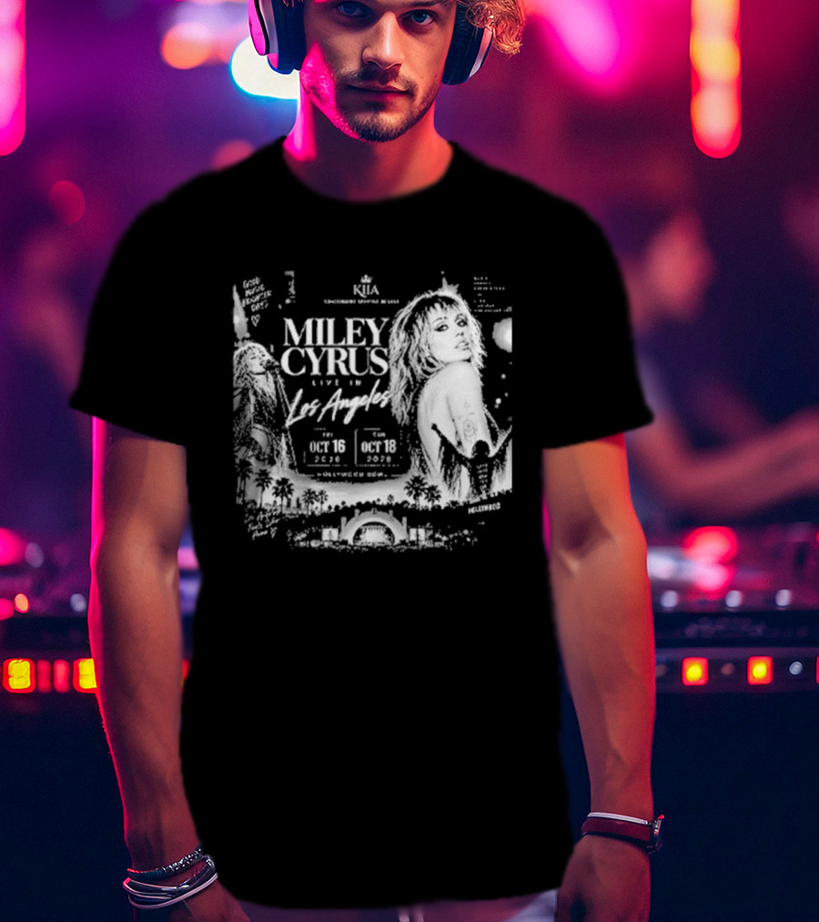 Miley Cyrus Live In Los Angeles October 18 2023 Hollywood Bowl T-Shirt