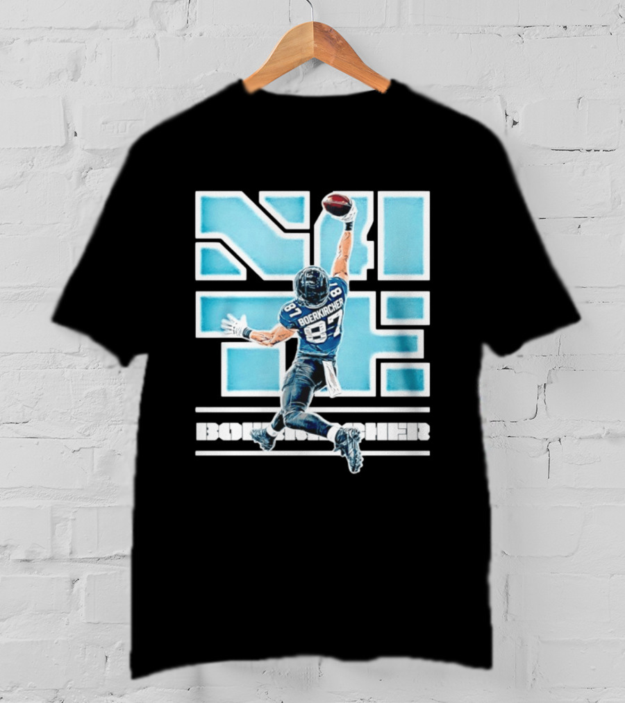 Nate Boerkircher Jacksonville Jaguars 87 One Hand Catch Pose T-Shirt