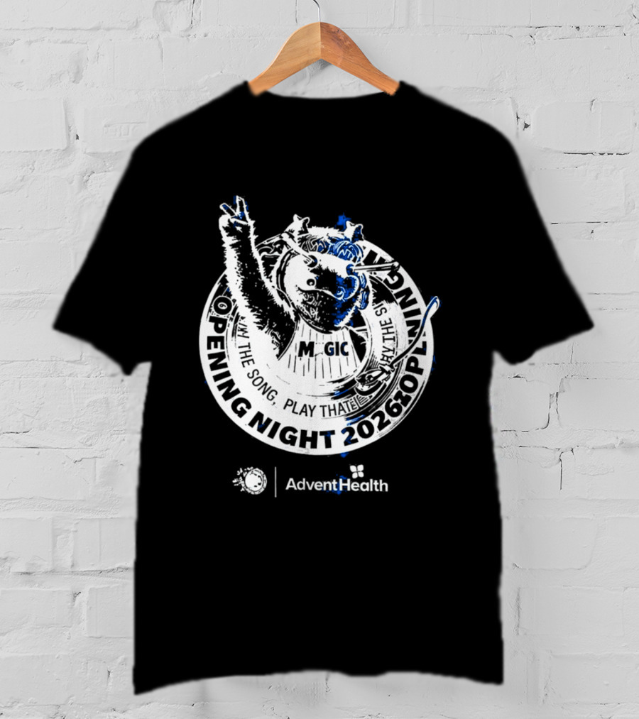 Orlando Magic STUFF Mascot Opening Night 2026 Advent Health T-Shirt