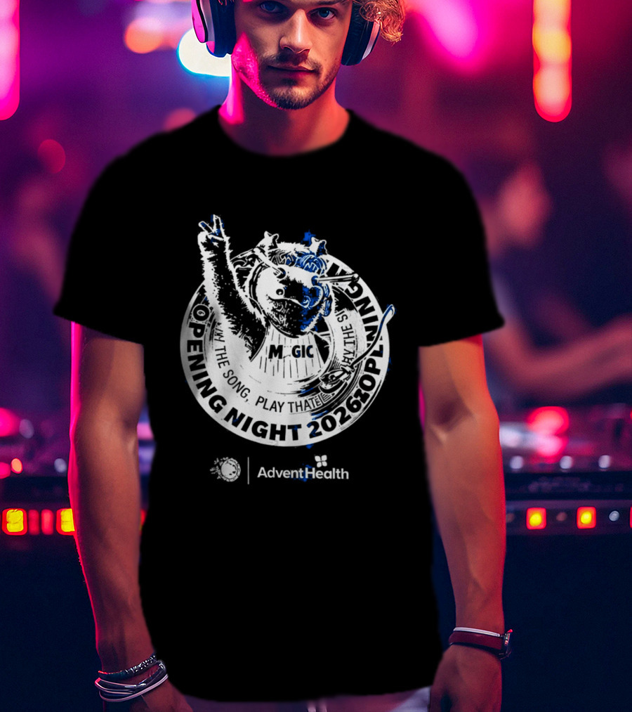 Orlando Magic STUFF Mascot Opening Night 2026 Advent Health T-Shirt