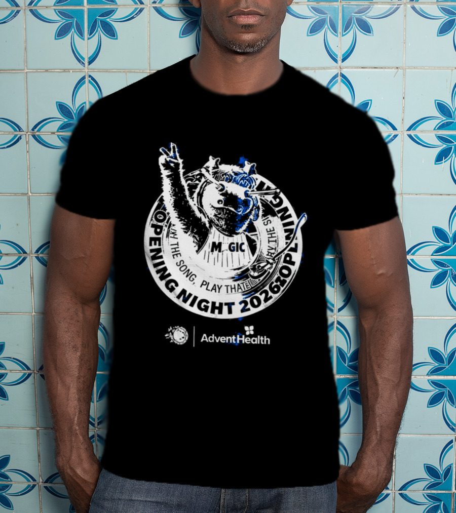 Orlando Magic STUFF Mascot Opening Night 2026 Advent Health T-Shirt