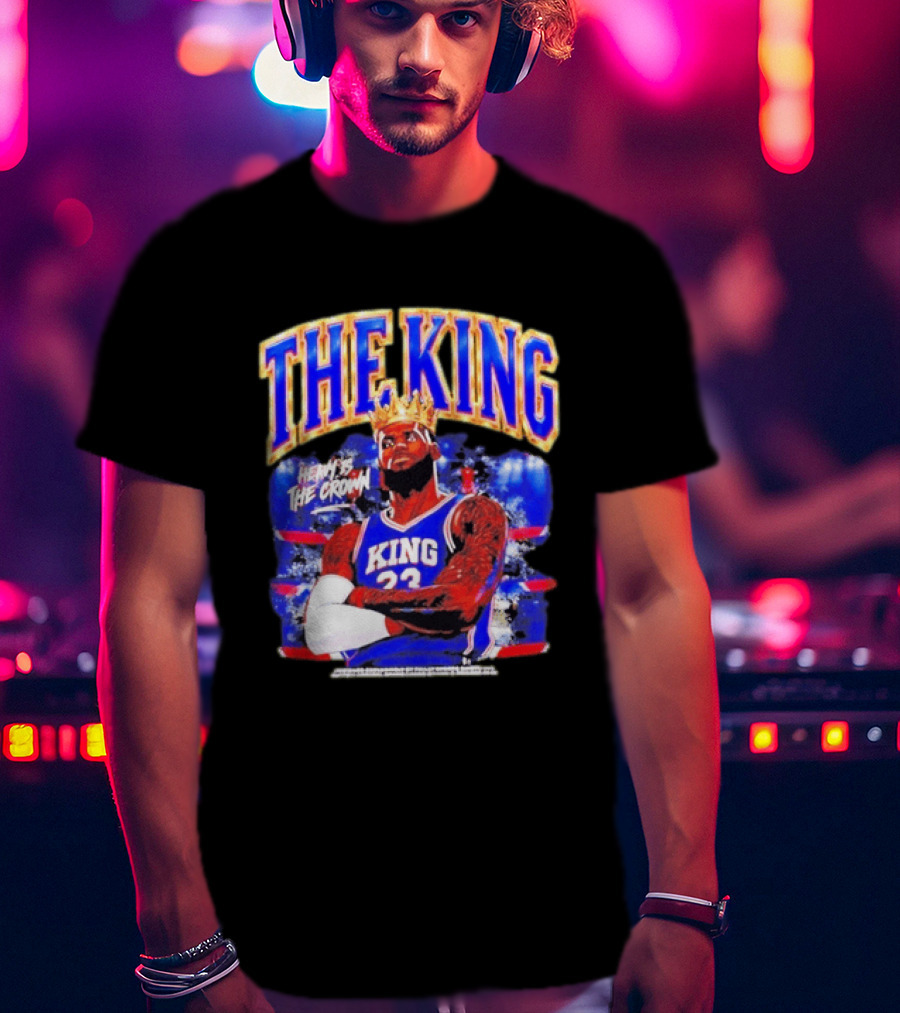 LeBron James The King Heavy Is The Crown Kings 23 Basketball Legend T-Shirt