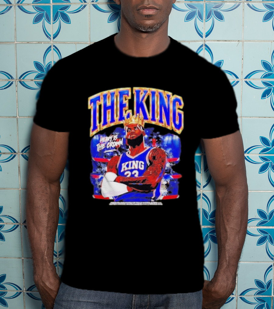 LeBron James The King Heavy Is The Crown Kings 23 Basketball Legend T-Shirt