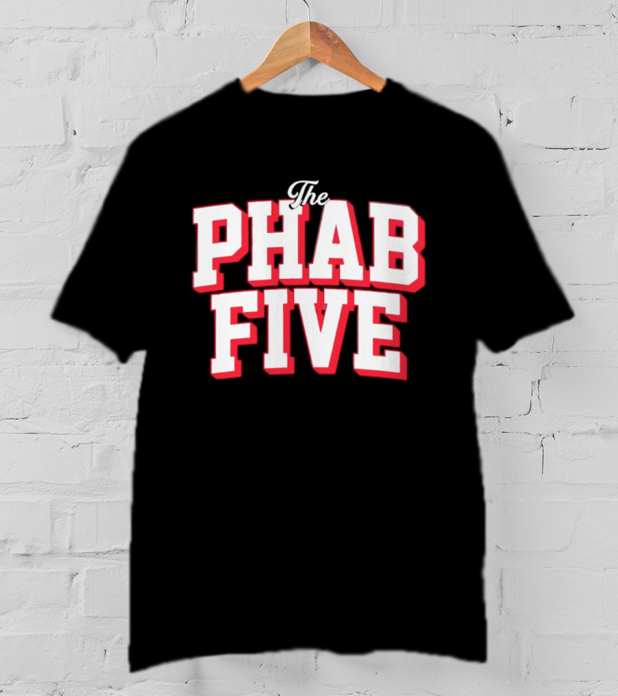The Phab Five Philadelphia 76ers Basketball Fans T-Shirt
