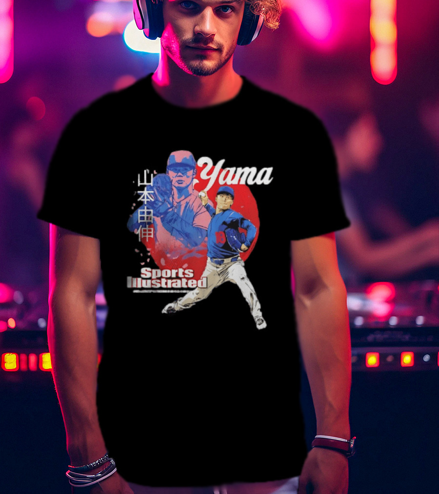 Yoshinobu Yamamoto Sports Illustrated Los Angeles Dodgers Japanese T-Shirt