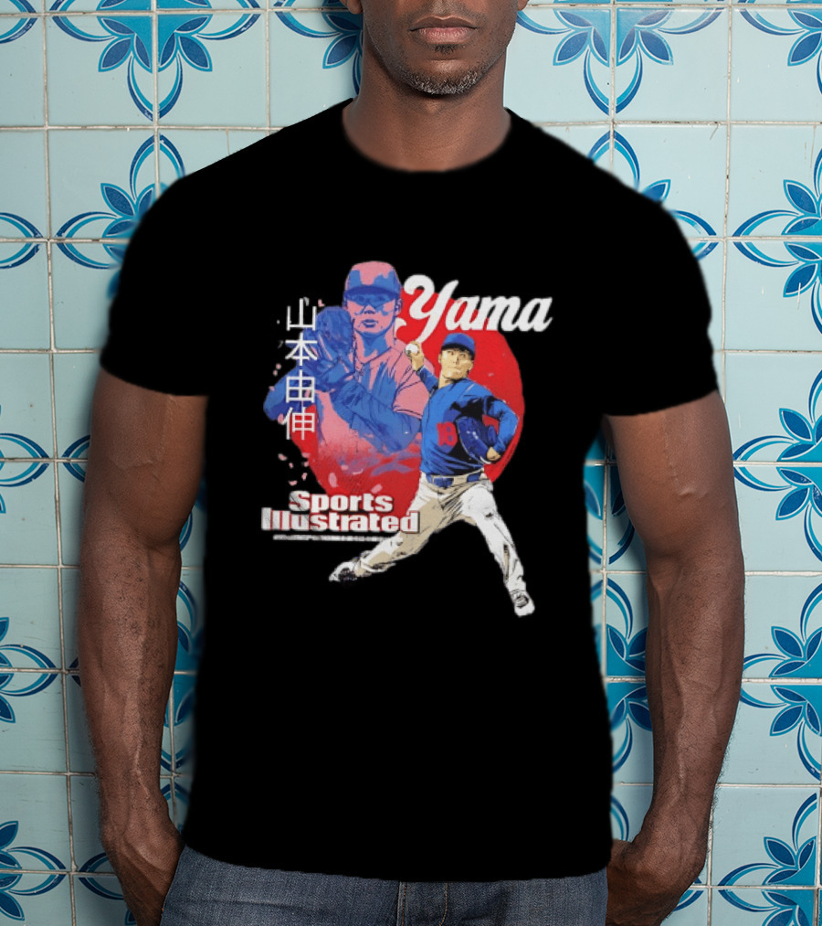 Yoshinobu Yamamoto Sports Illustrated Los Angeles Dodgers Japanese T-Shirt