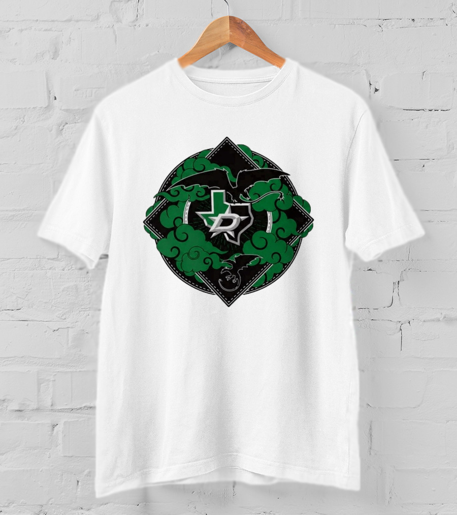 Dallas Stars 2026 27 Iron Flame Texas Map T-Shirt
