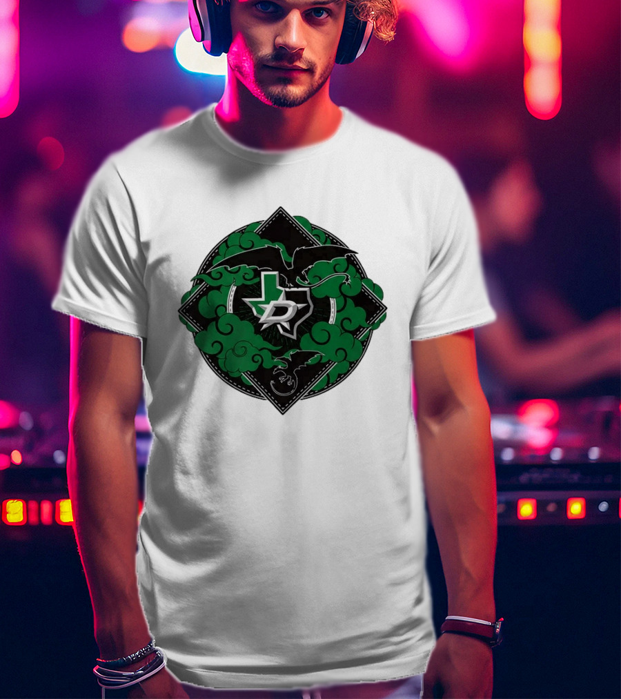 Dallas Stars 2026 27 Iron Flame Texas Map T-Shirt