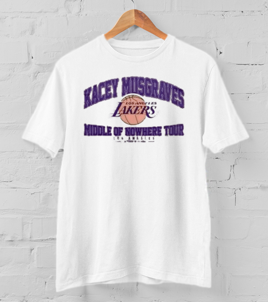 Kacey Musgraves Los Angeles Lakers Middle Of Nowhere Tour 2026 T-Shirt