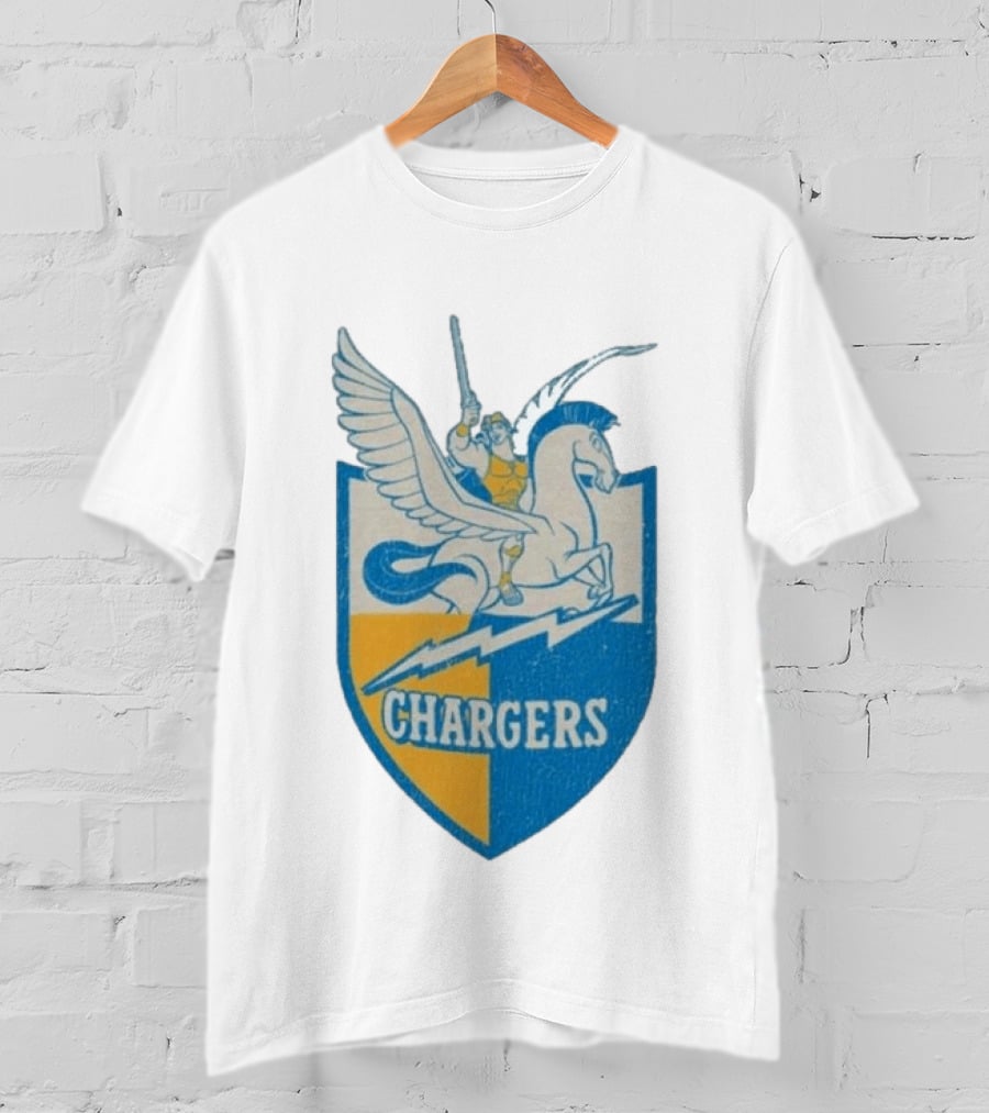 Los Angeles Chargers Disney Hercules Pegasus Collaboration T-Shirt