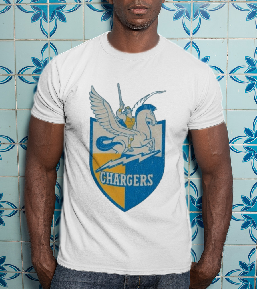 Los Angeles Chargers Disney Hercules Pegasus Collaboration T-Shirt