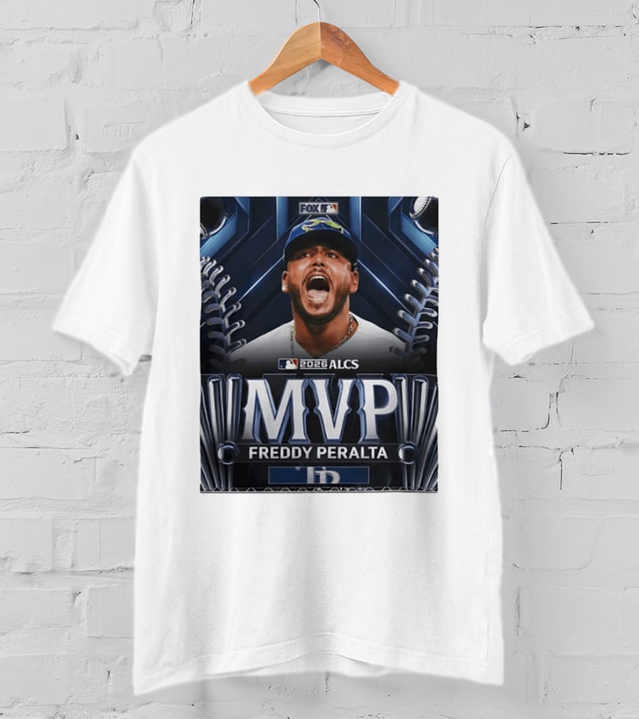 Tampa Bay Rays 2026 ALCS MVP Freddy Peralta MLB T-Shirt