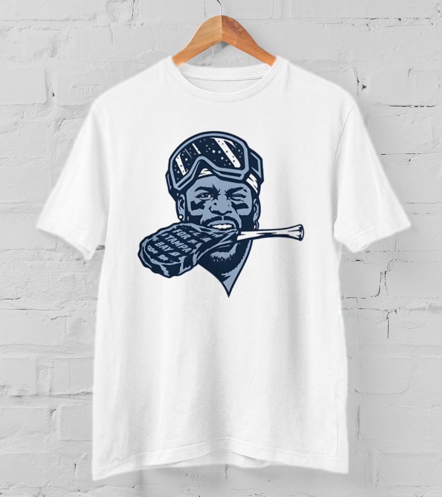 Tampa Bay Rays Yandy Diaz For Tampa Bay Tomahawk Light Blue T-Shirt