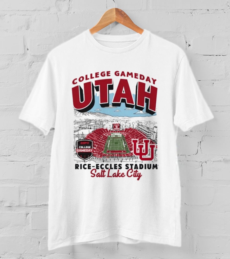 Utah College Gameday Rice Eccles Stadium Salt Lake City T-Shirt