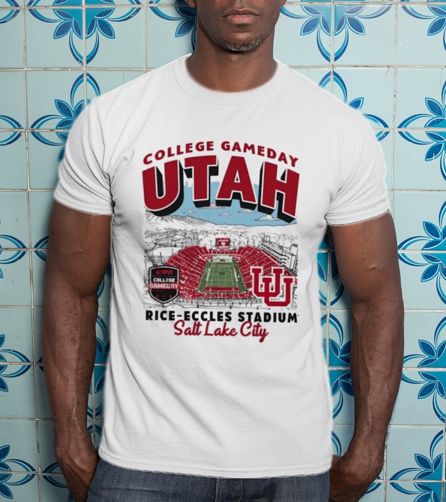 Utah College Gameday Rice Eccles Stadium Salt Lake City T-Shirt